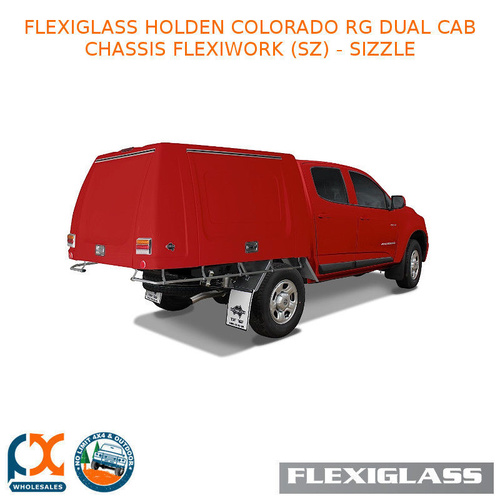 FLEXIGLASS HOLDEN COLORADO RG DUAL CAB CHASSIS FLEXIWORK FRONT & REAR WINDOWS (SZ) - SIZZLE