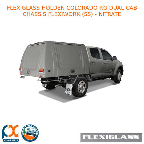 FLEXIGLASS HOLDEN COLORADO RG DUAL CAB CHASSIS FLEXIWORK NO WINDOWS (SS) - NITRATE