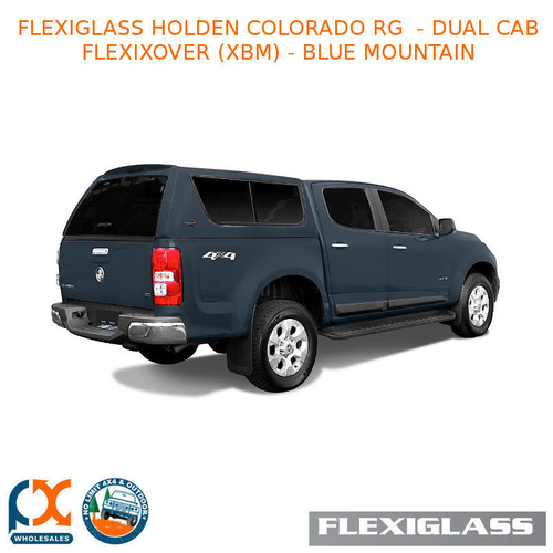FLEXIGLASS HOLDEN COLORADO RG - DUAL CAB FLEXIXOVER SLIDING WINDOWS X 2 (XBM) - BLUE MOUNTAIN