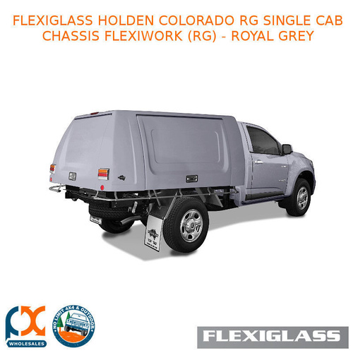 FLEXIGLASS HOLDEN COLORADO RG SINGLE CAB CHASSIS FLEXIWORK FRONT, REAR & SIDE WINDOWS (RG) - ROYAL GREY