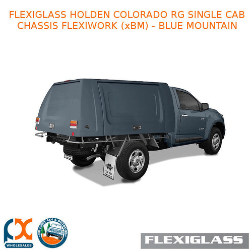 FLEXIGLASS HOLDEN COLORADO RG SINGLE CAB CHASSIS FLEXIWORK FRONT, REAR & SIDE WINDOWS (XBM) - BLUE MOUNTAIN