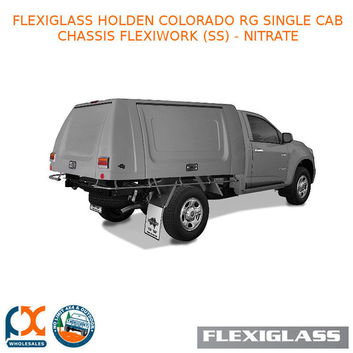 FLEXIGLASS HOLDEN COLORADO RG SINGLE CAB CHASSIS FLEXIWORK NO WINDOWS (SS) - NITRATE