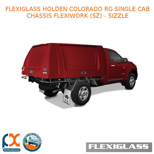 FLEXIGLASS HOLDEN COLORADO RG SINGLE CAB CHASSIS FLEXIWORK NO WINDOWS (SZ) - SIZZLE
