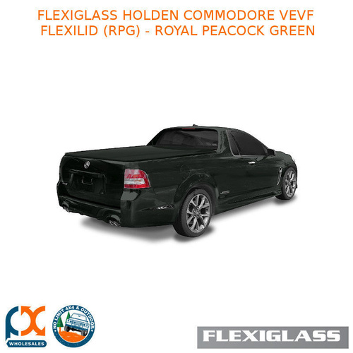 FLEXIGLASS HOLDEN COMMODORE VEVF FLEXILID 1 PIECE LID TWIN HUMP (RPG) - ROYAL PEACOCK GREEN 