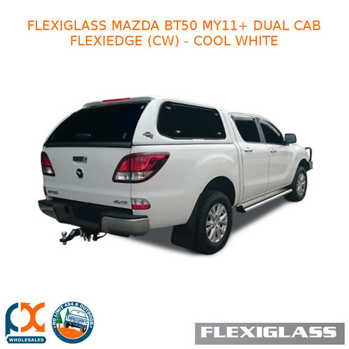 FLEXIGLASS MAZDA BT50 MY11+ DUAL CAB FLEXIEDGE LIFT UP WINDOOR X 2 (CW) - COOL WHITE