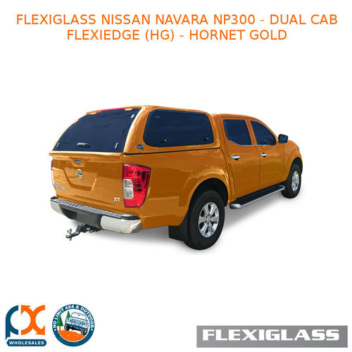 FLEXIGLASS NISSAN NAVARA NP300 - DUAL CAB FLEXIEDGE LIFT UP WINDOOR X 2 (HG) - HORNET GOLD