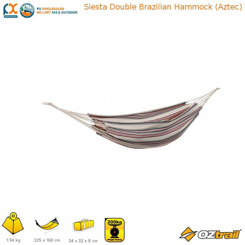 Siesta Double Brazilian Hammock (Aztec)