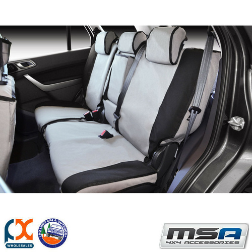 MSA SEAT COVERS FITS FORD EVEREST 2ND ROW 60/40 SPLIT WITH FOLD-DOWN ARMREST