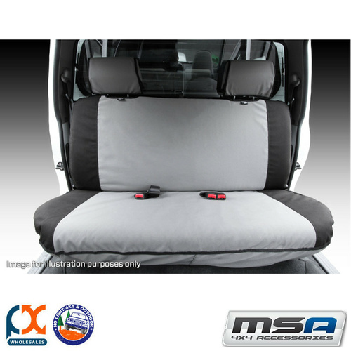 MSA SEAT COVERS FITS FORD EVEREST 3RD ROW 50/50 SPLIT REAR, 2 HEADRESTS