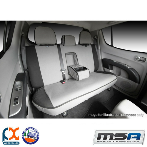 MSA SEAT COVERS FITS NISSAN PATROL WAGON SECOND ROW 50/50 SPLIT BENCH - GU43-ST