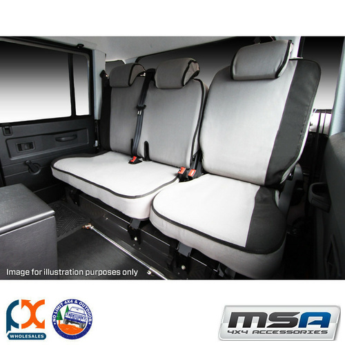 MSA SEAT COVERS FITS TOYOTA HILUX REAR EC SMALL BENCH SINGLE BACK - HL07