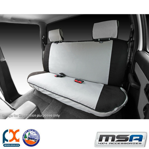 MSA SEAT COVERS FITS TOYOTA HILUX REAR DC FULL WIDTH BENCH - HL37-SR