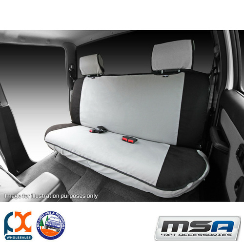 MSA SEAT COVERS FITS TOYOTA HILUX REAR DUAL CAB FULL WIDTH BENCH (3 HEAD RESTS)