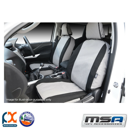 MSA SEAT COVERS FITS TOYOTA HILUX FRONT TWIN BUCKETS (AIRBAG SEATS) - HL64