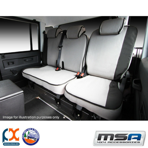 MSA SEAT COVERS FITS TOYOTA LANDCRUISER THIRD ROW 50/50 SPLIT - LC2006-GX