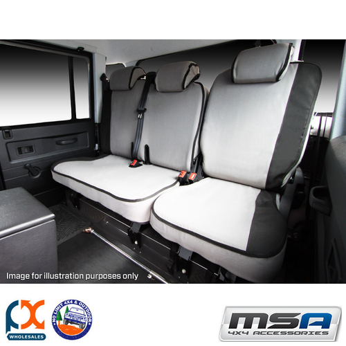 MSA SEAT COVERS FITS TOYOTA LANDCRUISER 200S THIRD ROW 50/50 SPLIT - LC2006-GXL