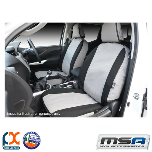 MSA SEAT COVERS FITS TOYOTA LANDCRUISER 79 SERIES FRONT TWIN BUCKETS