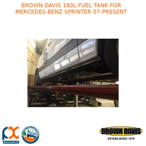 BROWN DAVIS 180L FUEL TANK FOR MERCEDES-BENZ SPRINTER 07-PRESENT - MBS07R1