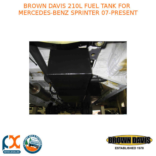 BROWN DAVIS 210L FUEL TANK FOR MERCEDES-BENZ SPRINTER 07-PRESENT - MBS07R2