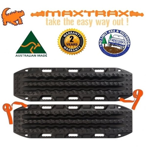 MAXTRAX 4WD RECOVERY TRACKS SAND MUD SNOW BLACK 4X4 RECOVERY EXTRACTION TRED