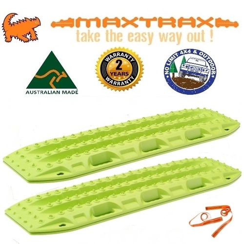 MAXTRAX 4WD RECOVERY TRACKS SAND MUD SNOW LIME GREEN MAX TRAX EXTRACTION TRED