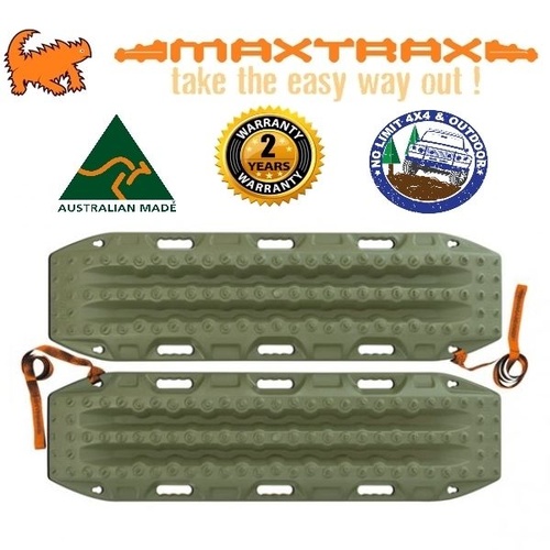 MAXTRAX 4WD RECOVERY TRACKS SAND MUD SNOW OLIIVE DRAB 4X4 EXTRACTION TRED