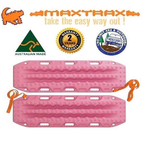 MAXTRAX 4WD RECOVERY TRACKS SAND MUD SNOW PINK MAX TRAX 4X4 EXTRACTION TRED