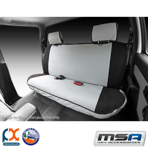 MSA SEAT COVERS FITS NISSAN NAVARA D40 REAR DUAL CAB FULL WIDTH BENCH - NN33-RX