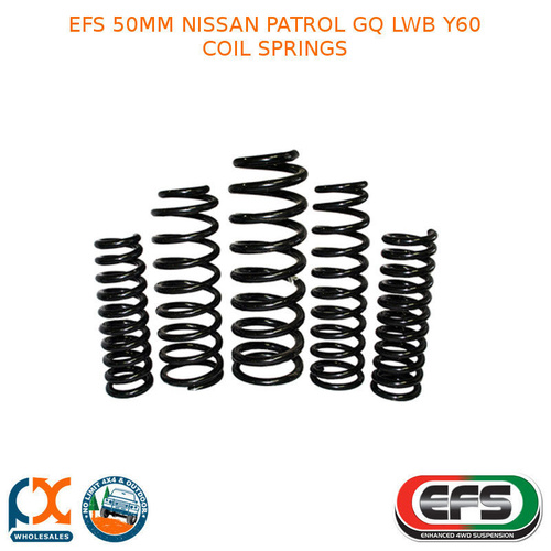 EFS 50MM LIFT KIT FITS NISSAN PATROL GQ LWB Y60 - COIL SPRING - NP-101HDE-114HDE
