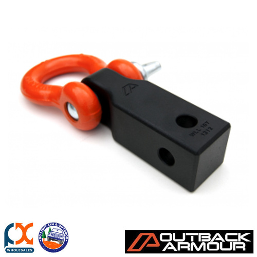 OUTBACK ARMOUR 5.75T RATED RECOVERY HITCH - SHORT