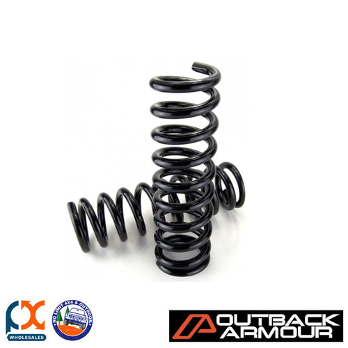 OUTBACK ARMOUR SUSPENSION KIT FRONT ADJBYPASS TRAIL & EXP NAVARA NP300 COIL REAR