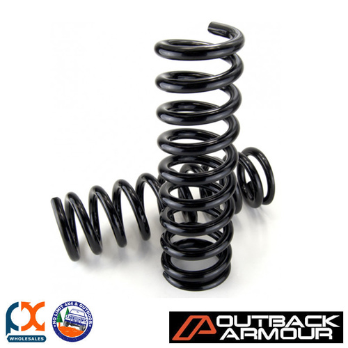 OUTBACK ARMOUR SUSPENSION KIT FRONT ADJ BYPASS TRAIL&EXPD NAVARA NP300 LEAF REAR