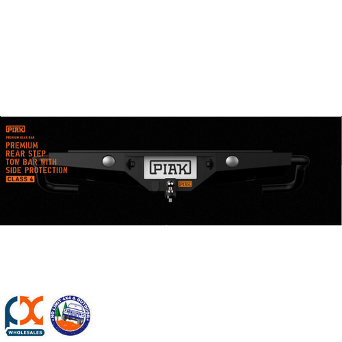 PIAK PREMIUM REAR STEP TOW BAR WITH SIDE PROTECTION FITS D-MAX 2012