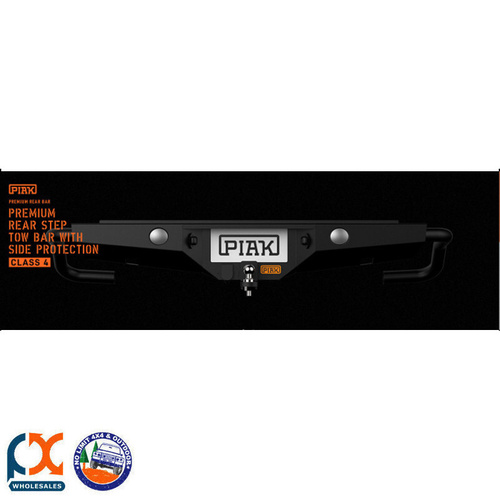 PIAK PREMIUM REAR STEP TOW BAR WITH SIDE PROTECTION FITS TOYOTA HILUX 2015+