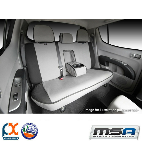 MSA SEAT COVERS FITS HOLDEN COLORADO CREW CAB REAR 60/40 SPLIT BENCH -  R013-LS
