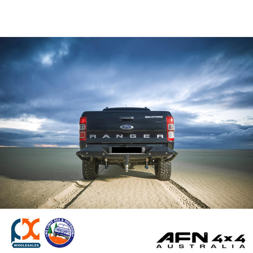 AFN FITS FORD RANGER PXII 2015 ONWARDS REAR STEP BAR WITH BUILT- IN TOWBAR