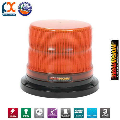 RB165Y LED BEACON ROTATING AMBER FIXED