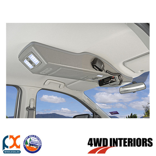 OUTBACK 4WD INTERIORS ROOF CONSOLE - RANGER PX MK2 DUAL CAB 06/15-ON