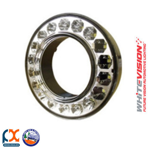 RD105T1-2-2-AA 95mm Round Clear with Black Bezel 12V 0.5M - Box