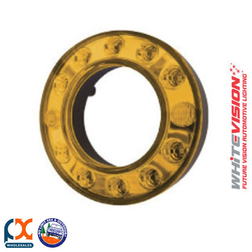 RD106SZZ-2-2-AA Rear Direction Indicator 95mm Round Amber 12V 0.5M - Box