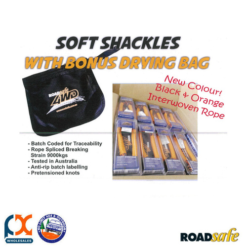 ROADSAFE 4WD - SOFT SHACKLES WITH BONUS DRYING BAG - SB040