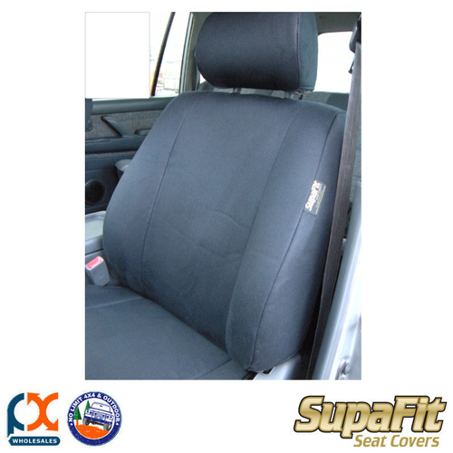 SUPAFIT CANVAS/DENIM FRONT MIDDLE & REAR SEAT COVERS FITS TOYOTA LANDCRUISER