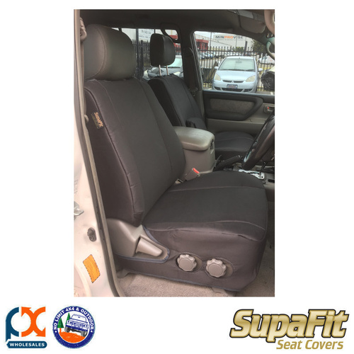 SUPAFIT DENIM FRONT MIDDLE & REAR SEAT COVERS FITS TOYOTA LANDCRUISER 100 SERIES