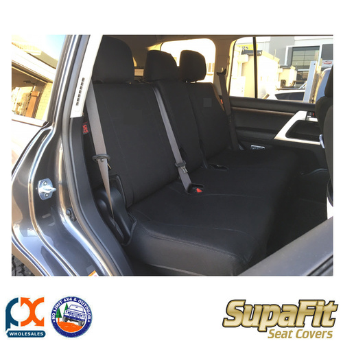 SUPAFIT DENIM FRONT MIDDLE & REAR SEAT COVERS FITS TOYOTA LC 200 SERIES VX