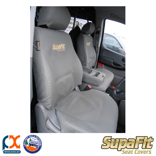 SUPAFIT CANVAS/DENIM DRIVER & PASSENGER SEAT COVERS FITS HYUNDAI ILOAD TQ3-V