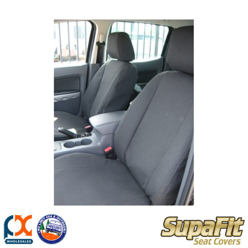 SUPAFIT CANVAS/DENIM FRONT&REAR SEAT COVERS FITS MAZDA BT-50 FREESTYLE CAB 