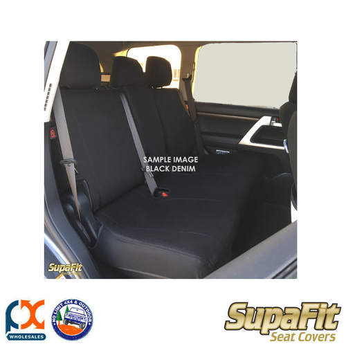 SUPAFIT CANVAS/DENIM FRONT & REAR SEAT FITS HOLDEN COLORADO DUAL CAB