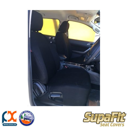 SUPAFIT CANVAS/DENIM FRONT & MIDDLE SEAT COVER FITS FORD EVEREST AMBIENTE/TREND