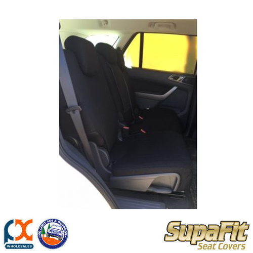 SUPAFIT CANVAS/DENIM FRONT&MIDDLE REAR SEAT COVER FIT FORDEVEREST AMBIENTE/TREND