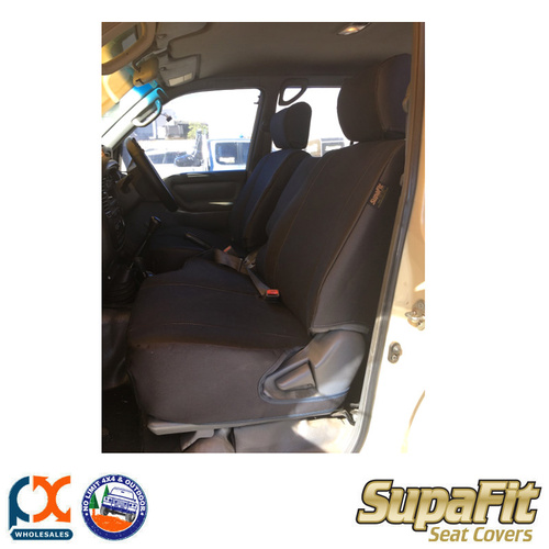 SUPAFIT CANVAS/DENIM DRIVER & PASSENGER SEAT COVER FITS TOYOTA LANDCRUISER 100 S